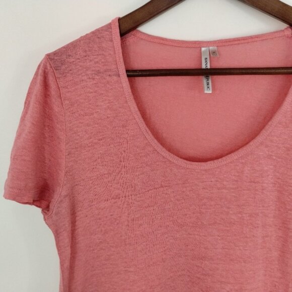Banana Republic Slub Scoop-Neck T-Shirt Size Medium - Picture 2 of 7